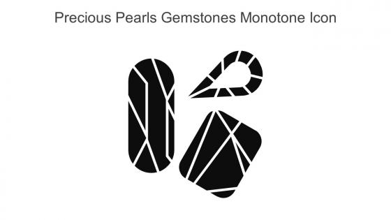 Precious Pearls Gemstones Monotone Icon In Powerpoint Pptx Png And Editable Eps Format