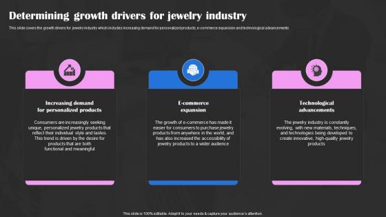 Precious Stones Business Plan Determining Growth Drivers For Jewelry Industry BP SS