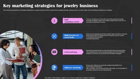 Precious Stones Business Plan Key Marketing Strategies For Jewelry Business BP SS