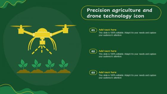 Precision Agriculture And Drone Technology Icon