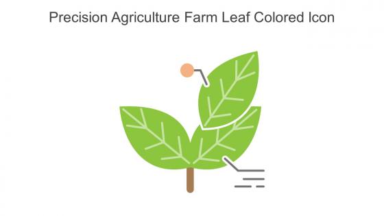 Precision Agriculture Farm Leaf Colored Icon In Powerpoint Pptx Png And Editable Eps Format
