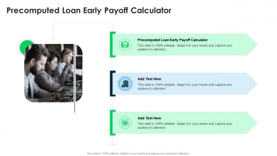 Precomputed Loan Early Payoff Calculator In Powerpoint And Google Slides Cpb