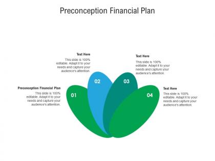 Preconception financial plan ppt powerpoint presentation professional themes cpb
