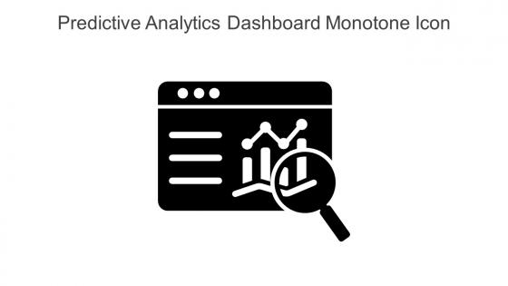 Predictive Analytics Dashboard Monotone Icon In Powerpoint Pptx Png And Editable Eps Format
