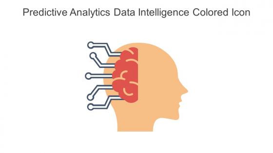 Predictive Analytics Data Intelligence Colored Icon In Powerpoint Pptx Png And Editable Eps Format