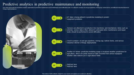 Predictive Analytics In Predictive Maintenance And MonIToring Estimation Model IT