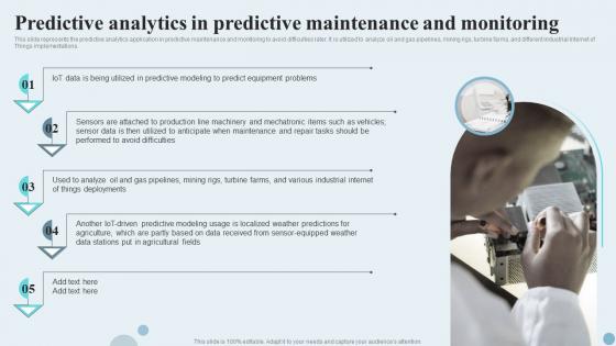 Predictive Analytics In Predictive Maintenance And Monitoring Ppt Files