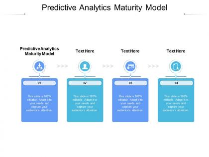 Predictive analytics maturity model ppt powerpoint presentation images cpb