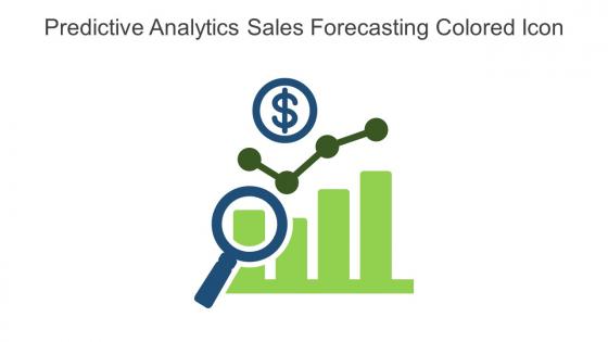 Predictive Analytics Sales Forecasting Colored Icon In Powerpoint Pptx Png And Editable Eps Format