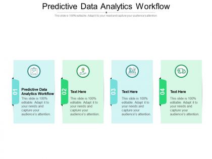 Predictive data analytics workflow ppt powerpoint presentation pictures demonstration cpb
