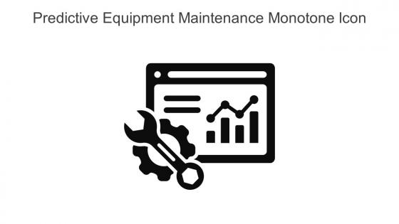Predictive Equipment Maintenance Monotone Icon In Powerpoint Pptx Png And Editable Eps Format