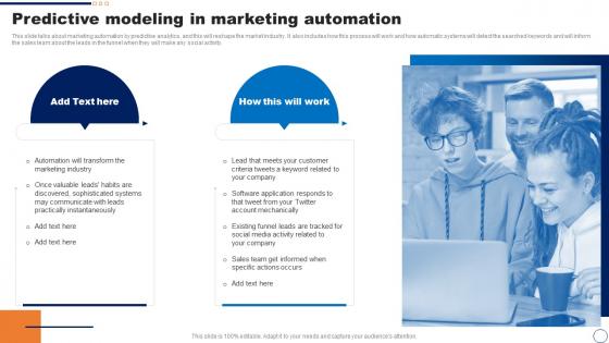 Predictive Modeling In Marketing Automation Ppt Powerpoint Presentation Pictures