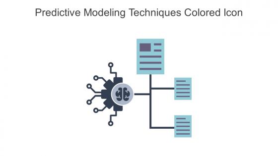Predictive Modeling Techniques Colored Icon In Powerpoint Pptx Png And Editable Eps Format