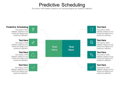 Predictive scheduling ppt powerpoint presentation ideas brochure cpb