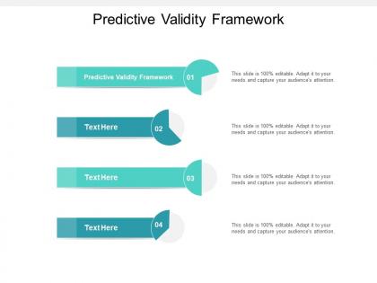 Predictive validity framework ppt powerpoint presentation show backgrounds cpb