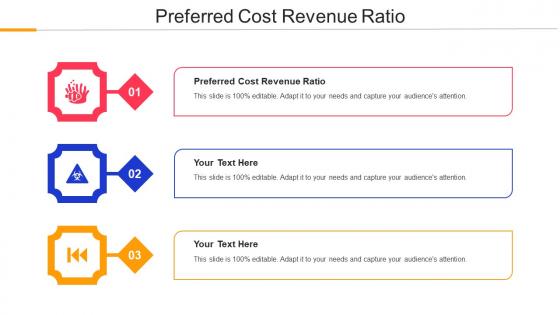 Preferred Cost Revenue Ratio Ppt Powerpoint Presentation Slides Structure Cpb