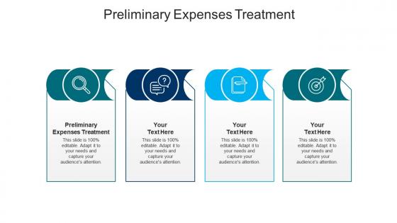 Preliminary expenses treatment ppt powerpoint presentation infographic template portrait cpb