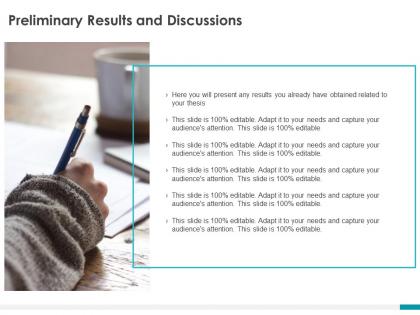 Preliminary results and discussions ppt powerpoint presentation portfolio