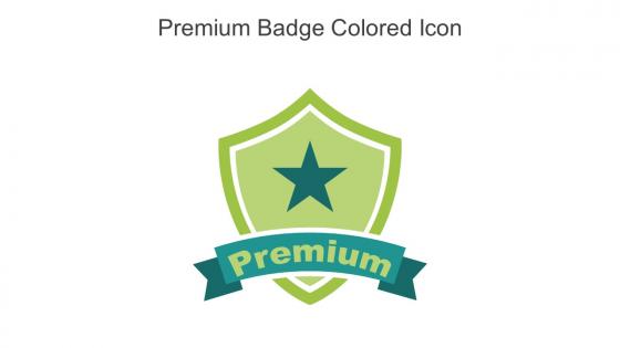 Premium Badge Colored Icon In Powerpoint Pptx Png And Editable Eps Format