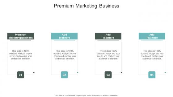 Premium Marketing Business In Powerpoint And Google Slides Cpb