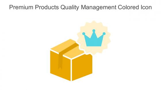 Premium Products Quality Management Colored Icon In Powerpoint Pptx Png And Editable Eps Format