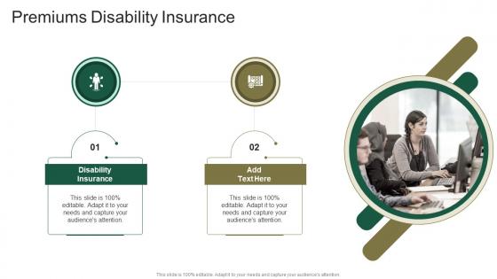 Premiums Disability Insurance In Powerpoint And Google Slides Cpb