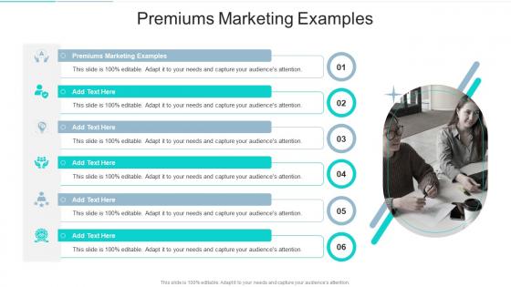 Premiums Marketing Examples In Powerpoint And Google Slides Cpb