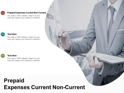 Prepaid expenses current non current ppt powerpoint presentation slides show cpb