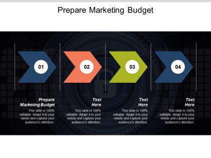 Prepare marketing budget ppt powerpoint presentation model clipart images cpb