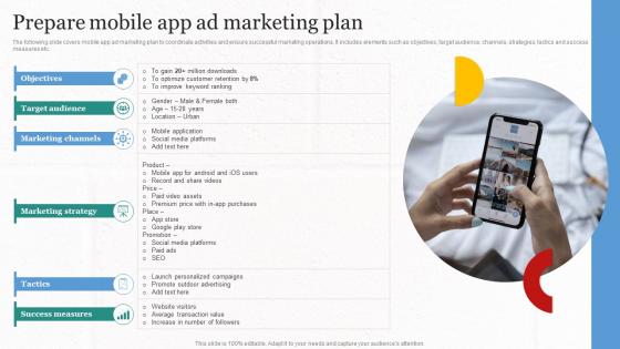 Prepare Mobile App Ad Marketing Plan Implementing Cost Effective MKT SS V