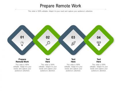 Prepare remote work ppt powerpoint presentation infographic template graphics cpb