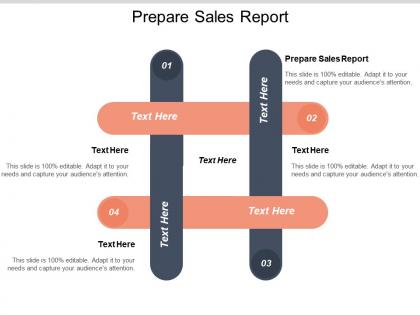 Prepare sales report ppt powerpoint presentation model designs download cpb