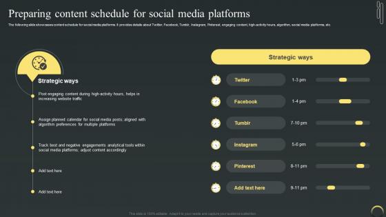 Preparing Content Schedule For Social Media Platforms Maximizing Campaign Reach Through Buzz