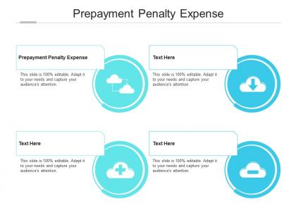 Prepayment penalty expense ppt powerpoint presentation summary deck cpb