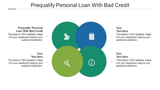 Prequalify personal loan with bad credit ppt powerpoint presentation model templates cpb