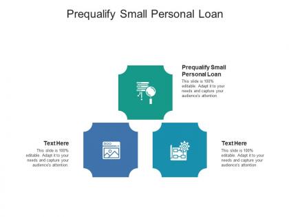Prequalify small personal loan ppt powerpoint presentation infographic template images cpb