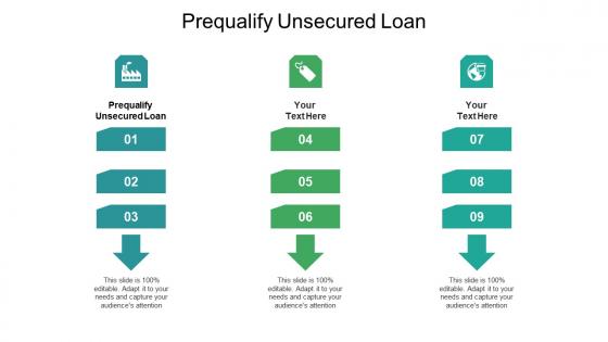 Prequalify unsecured loan ppt powerpoint presentation inspiration microsoft cpb