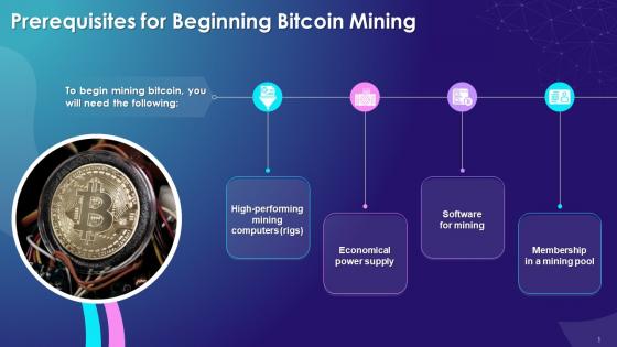 Prerequisites For Beginning Bitcoin Mining Training Ppt