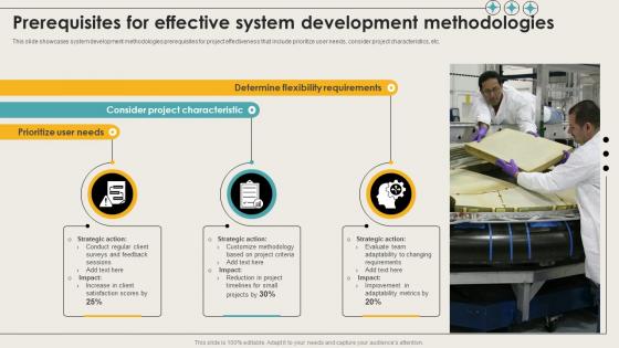 Prerequisites For Effective System Development Methodologies