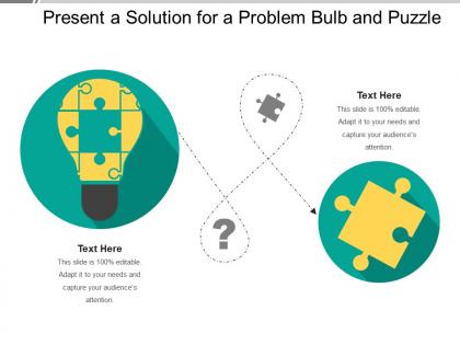 Present a solution for a problem bulb and puzzle