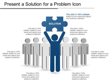 Present a solution for a problem icon
