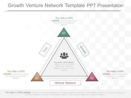 Present growth venture network template ppt presentation