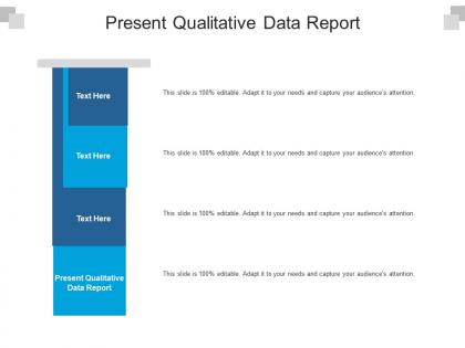 Present qualitative data report ppt powerpoint presentation professional good cpb