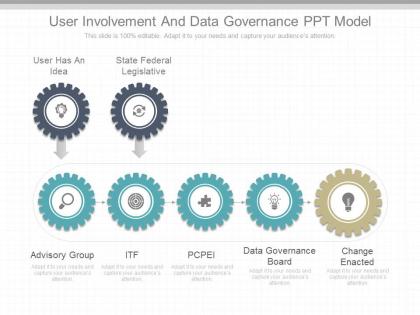 Present user involvement and data governance ppt model