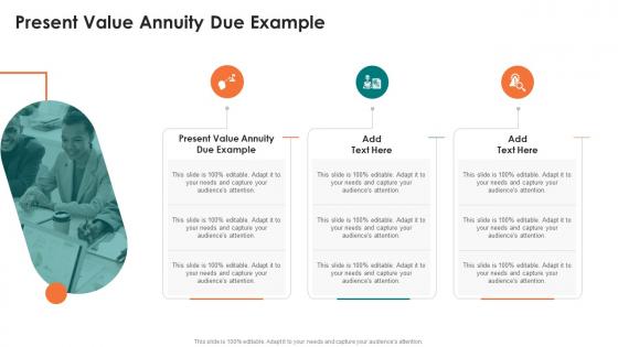 Present Value Annuity Due Example In Powerpoint And Google Slides Cpb