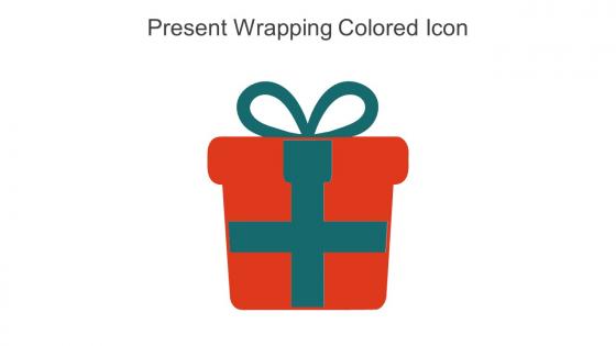 Present Wrapping Colored Icon In Powerpoint Pptx Png And Editable Eps Format