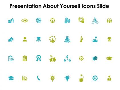 Presentation about yourself icons slide currency ppt powerpoint presentation infographics gallery