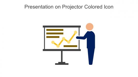 Presentation On Projector Colored Icon In Powerpoint Pptx Png And Editable Eps Format
