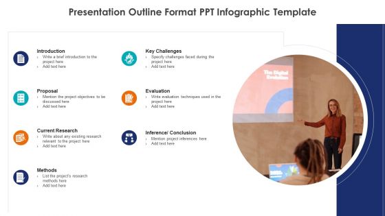 Presentation outline format ppt infographic template