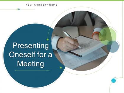 Presenting oneself for a meeting powerpoint presentation slides